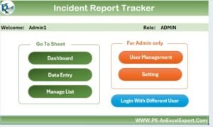 Incident Report Tracker in Excel - Next Gen Templates