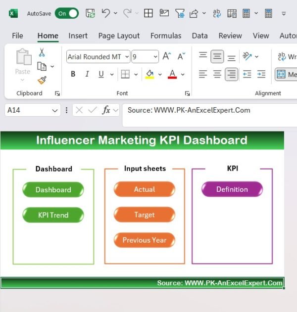 Influencer Marketing KPI Dashboard in Excel - Image 2