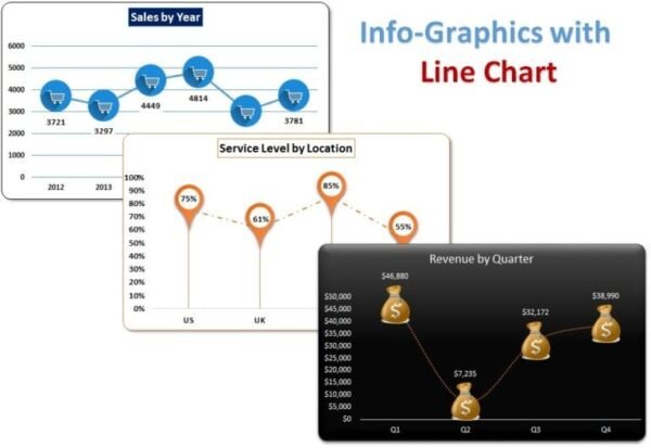 Info-graphics with Line Chart - Image 2