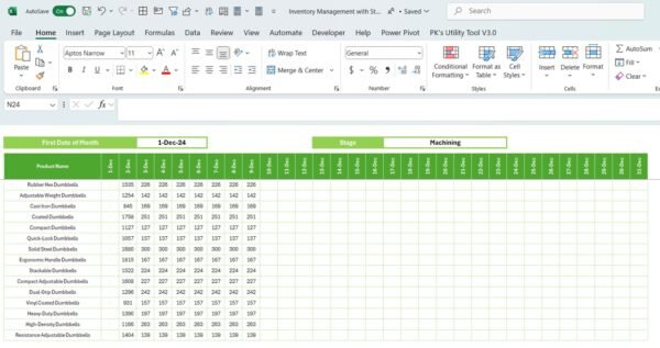 Inventory Management System with Product Stages in Excel - Image 4