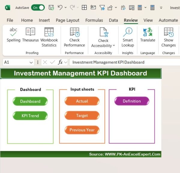 Investment Management KPI Dashboard in Excel - Image 2