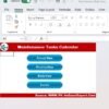 Maintenance Tasks Calendar in Excel - Image 2