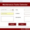 Maintenance Tasks Calendar in Excel - Image 8