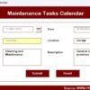 Maintenance Tasks Calendar in Excel - Image 9