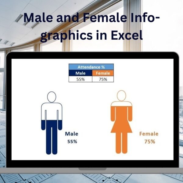 Male and Female Info-graphics in Excel