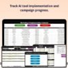 Marketing AI Implementation Calendar in Excel
