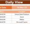 Marketing Remote Work Calendar in Excel - Image 7