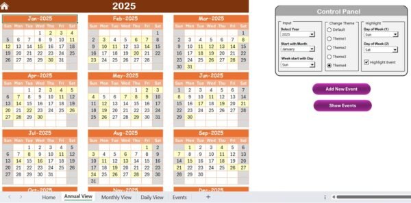 Marketing Supply Chain Resilience Calendar in Excel - Image 3