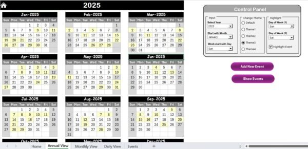 Medical Appointment Calendar in Excel - Image 3