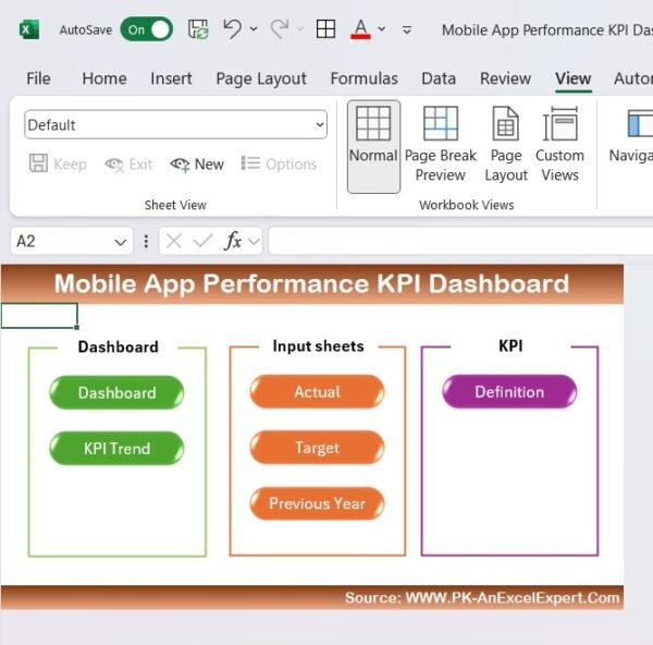 Mobile App Performance KPI Dashboard in Excel - Image 2