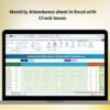 Monthly Attendance sheet in Excel with Check boxes