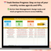 Monthly Review Outline Checklist in Excel
