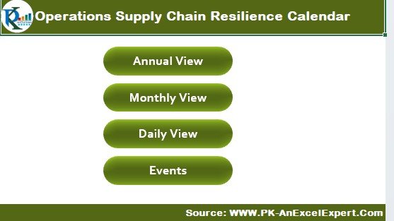 Operations Supply Chain Resilience Calendar