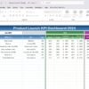 Product Launch KPI Dashboard in Excel - Image 3