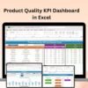Product Quality KPI Dashboard in Excel