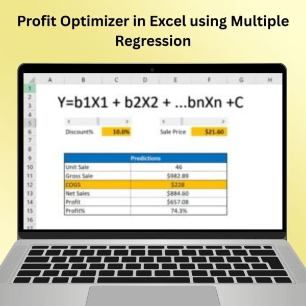 Profit Optimizer in Excel using Multiple Regression