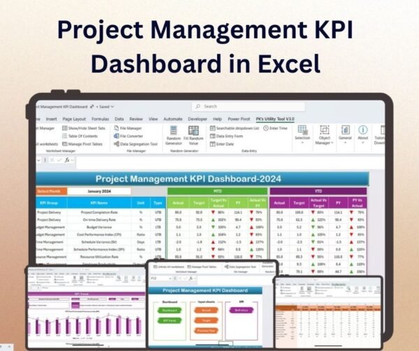 Project Management KPI Dashboard in Excel