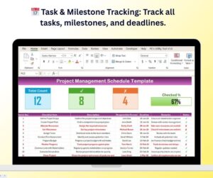 Project Management Schedule Checklist in Excel - Next Gen Templates