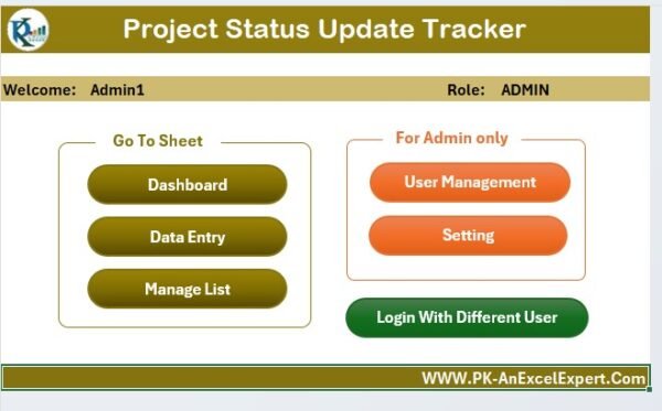 Project Status Update Tracker in Excel - Image 3