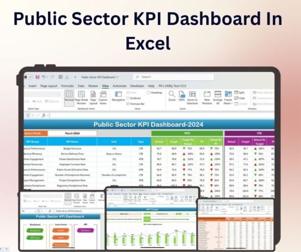 Public Sector KPI Dashboard In Excel