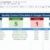 Quality Control Checklist in Google Sheets - Image 2
