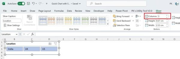 Quick Dynamic Sales by Employees chart with Slicer in Excel - Image 4