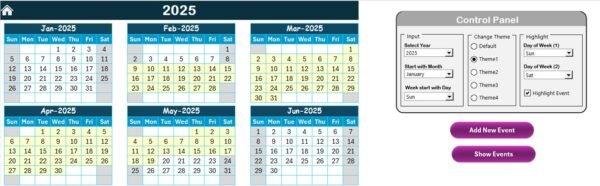 R&D Activity Calendar in Excel - Image 3