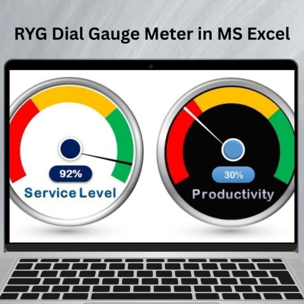 RYG Dial Gauge Meter in MS Excel