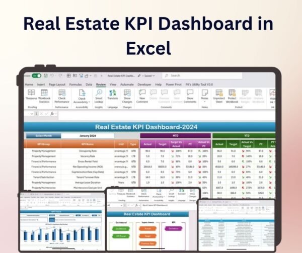 Real Estate KPI Dashboard in Excel