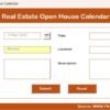 Real Estate Open House Calendar in Excel - Image 9