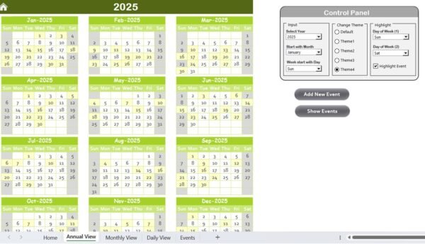 Recruitment Calendar in Excel - Image 3