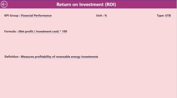 Renewable Energy KPI Dashboard in Power BI - Image 5