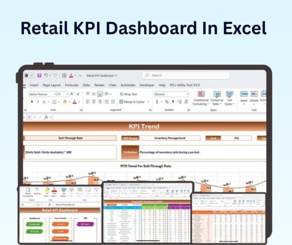 Retail KPI Dashboard In Excel