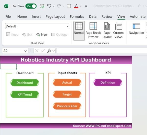 Robotics Industry KPI Dashboard in Excel - Image 2