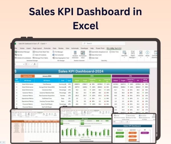 Sales KPI Dashboard in Excel