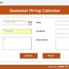 Seasonal Hiring Calendar in Excel - Image 4