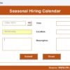 Seasonal Hiring Calendar in Excel - Image 9