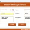 Seasonal Hiring Calendar in Excel - Image 10