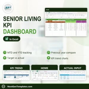 Senior Living KPI Dashboard in Excel