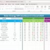 Solar Energy KPI Dashboard in Excel - Image 3