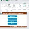 Staff Training Completion Calendar in Excel - Image 2