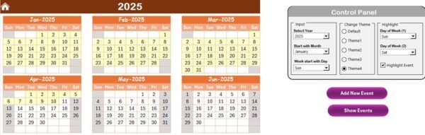 Staff Training Completion Calendar in Excel - Image 3