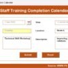 Staff Training Completion Calendar in Excel - Image 9