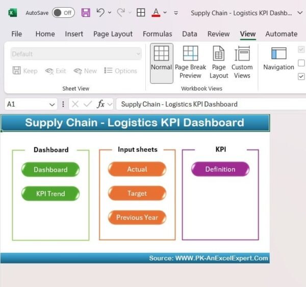 Supply Chain KPI Dashboard In Excel - Image 2