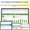 Tax Compliance KPI Dashboard  in Excel