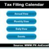 Tax Filing Calendar in Excel - Image 2