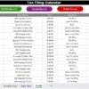 Tax Filing Calendar in Excel - Image 7