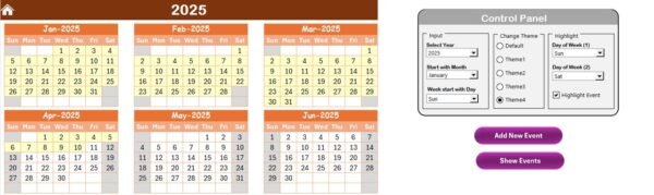 Trade Show & Conference Calendar in Excel - Image 3