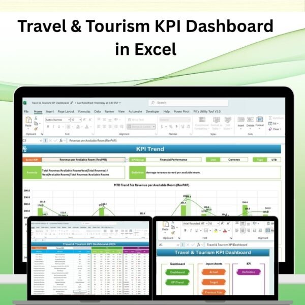 Travel & Tourism KPI Dashboard in Excel