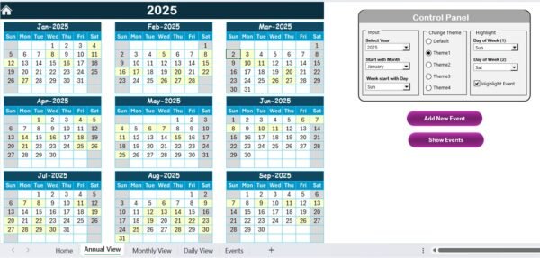 Travel and Expense Calendar in Excel - Image 3